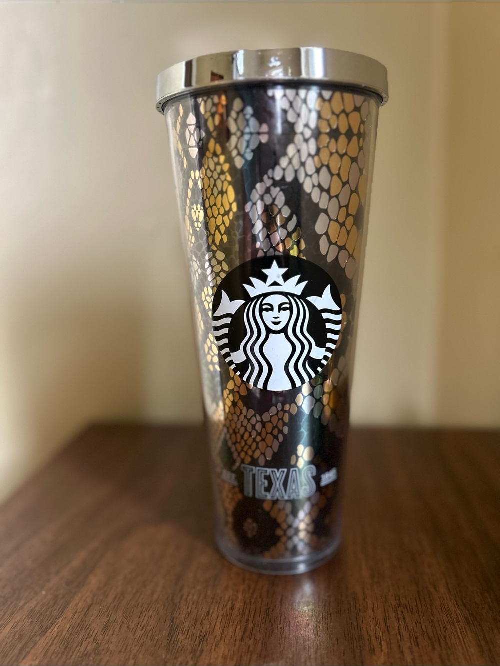 Rare Starbucks 2014 Texas Rattlesnake Venti Tumbler Collector Cup